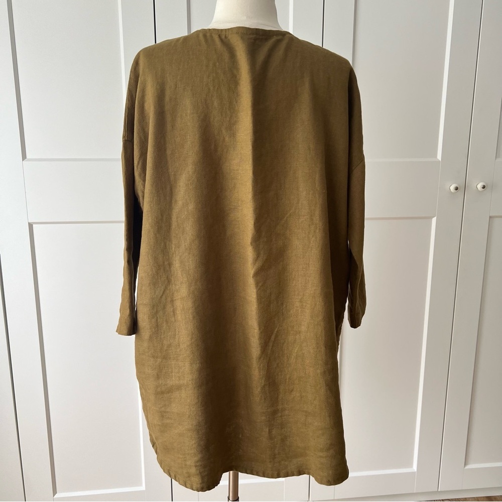 Elizabeth Suzann Long Sleeve Harper Tunic in Midweight Linen sz XX… - Picture 8 of 15